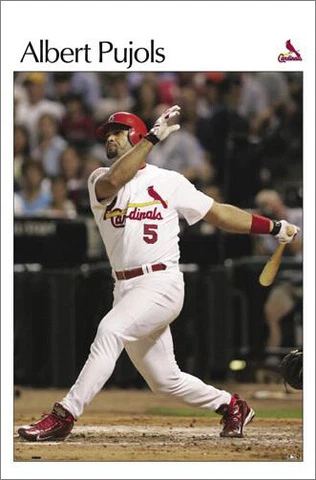 ALBERT PUJOLS St. Louis Cardinals 2004 Classic Retro-SI-Style 22x34 Wall POSTER Cover