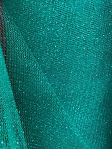 TEAL GREEN Sparkle Glitter Tulle Decoration Event Fabric (60 in.) Sold BTY - Bild 1 von 1