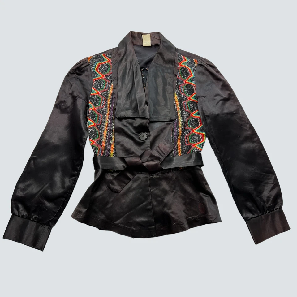 Chaqueta Camisa Glam Vintage Años 70 Disco Rock N Roll Top Foto 1 de 4