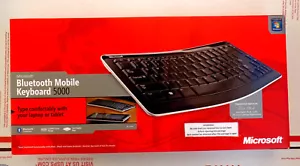 Microsoft Bluetooth Mobile Tastatur 5000 (Neu werkseitig versiegelt Einzelhandelskiste) - Bild 1 von 3