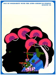 African AMERICAN political art POSTER.Civil Rights movement.History.Panthers - Bild 1 von 1