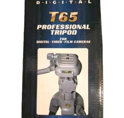 Rokinon T65 Professional Tripod Digital Video Film Camera Heavy Duty Titanium - Image 1 of 4