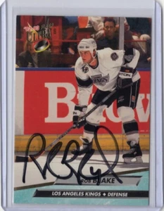 Carta ROB BLAKE NHL Kings 1992-93 Fleer Ultra autografata firmata #79 - Foto 1 di 2