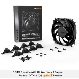 be quiet! Silent Wings 4 120mm PWM High Seed Fan | Silent Cooling | UK Partner - Afbeelding 1 van 4