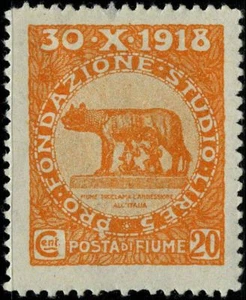 Italien 1919 Briefmarken Fiume MH Sas 65 CV 88,00 $ 181110048 - Bild 1 von 1