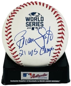 Brian Snitker Signed 2021 World Series Baseball 21 WS Champs Atlanta Braves + - Picture 1 of 3