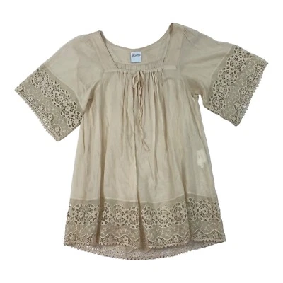 Blusa Valentino Roja Tostada Cizalla Volantes Plisada Algodón Seda Talla EU 40 Excelente Foto 1 de 4