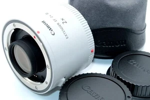 Teleconvertidor de lente Canon Extender EF 2x III casi nuevo con tapa bolsa de Japón - Imagen 1 de 12