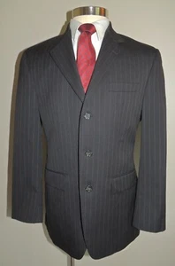 CAPPOTTO SPORTIVO CHAPS NERO GESSATO 100% LANA 3 BOTTONI TAGLIA 38R - Foto 1 di 8