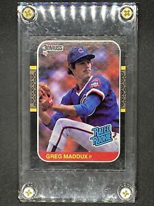 1987 Donruss - Rated Rookie #36 Greg Maddux (RC). Chicago Cubs