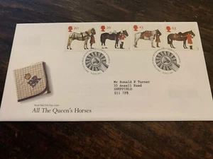 Royal Mail ALL THE QUEENS HORSES.....Ersttagsbrief.....Juli 1997 - Bild 1 von 5