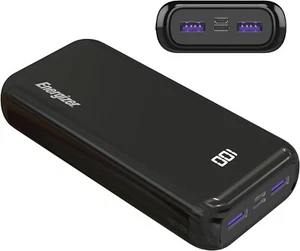 Energizer UE20011PQ 20,000mAh Portable Power Bank - Black - Picture 1 of 9
