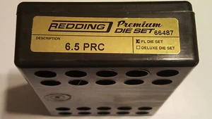 66487 REDDING 2-DIE PREMIUM FULL LENGTH DIE SET - 6.5 PRC - BRAND NEW  FREE SHIP - Picture 1 of 2