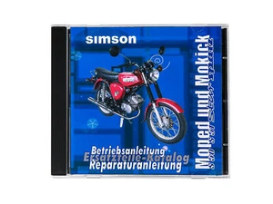 CD - SIMSON Moped und Mokick Originaldokumente Simson S51, S50, SR50, SR4 - Picture 1 of 1