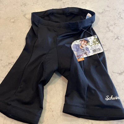 Pantalones cortos de bicicleta Schwinn negros acolchados para hombre talla pequeña Foto 1 de 4