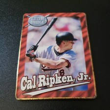 1995 Metallic Impressions Iron Oriole Collector's Tin Cal Ripken Jr #4 HOF