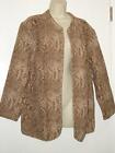 CATHERINES Jacket Size 3X 26/28W Casual Reptile Print Open Front Stylish