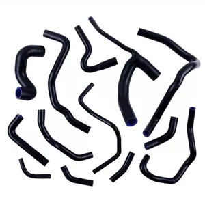 Manguera de radiador de silicona negra para Audi S4 B5/A6 Quattro 2.7 TT C5/Turbo 1997-2004 - Imagen 1 de 15