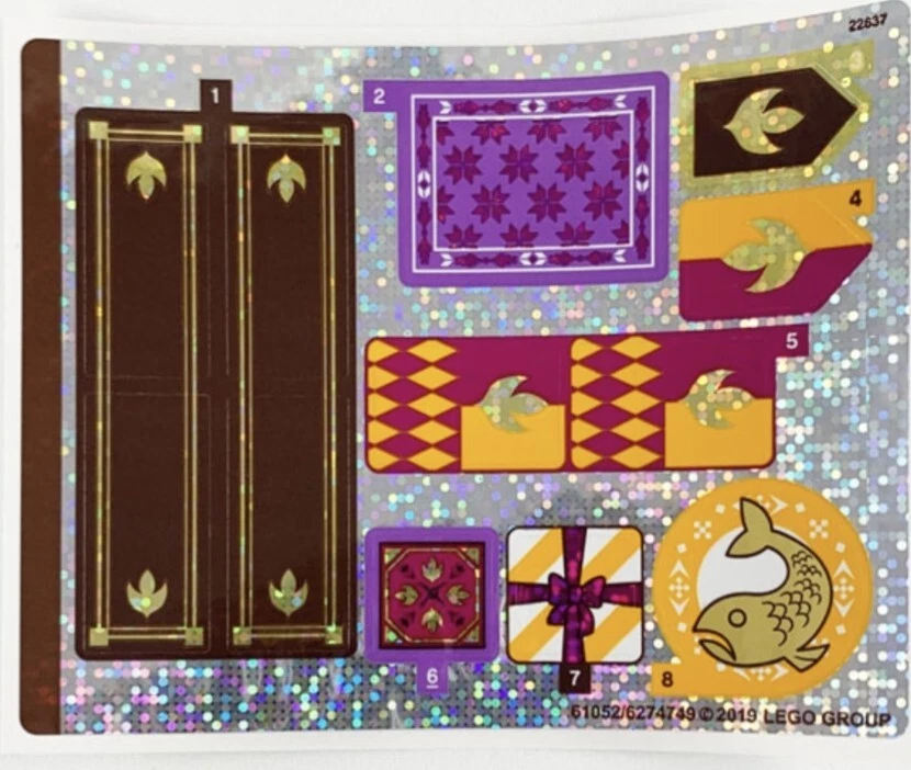 LEGO Disney Frozen II Sticker Sheet 41167 Arendelle Castle Village - Image 1 of 1