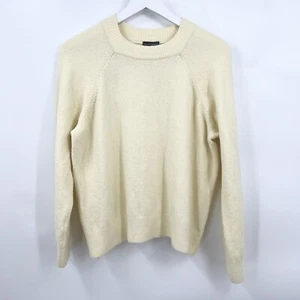 Vince Camuto Cropped Pullover Sweater Tight Knit Ribbed Hem & Cuff Beige Size XL - Picture 1 of 7