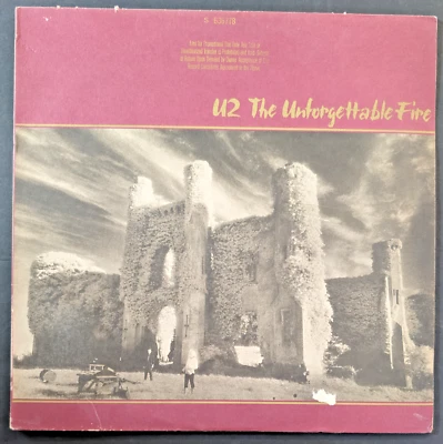 U2 The Unforgettable Fire Vinyl 1984 12" Record PROMO Allied Pressing 90231-1 - Image 1 of 4