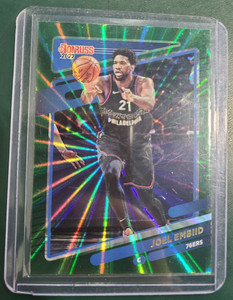 2021-22 Donruss Joel Embiid Green Laser