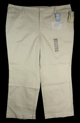 DOCKERS Women's Beige Mid Rise Metro Pants Size 20 Short - Image 1 of 4