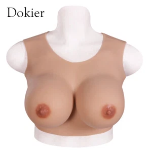 Moldes de pecho de silicona de cuello bajo Dokier pastillas para pechos falsos para travesti - Imagen 1 de 12