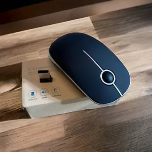 Wireless Optical Mouse Silent Click 2.4Ghz Cordless Mouse for Laptop Computer - Picture 1 of 43