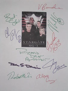 Guión de TV firmado Stargate SG-1 X10 Richard Anderson Shanks Tapping Judge reimpresión - Imagen 1 de 1