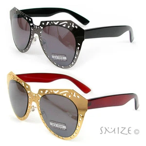 Gafas de sol Extravaganza con marco de metal de gran tamaño para mujer de moda - Imagen 1 de 8