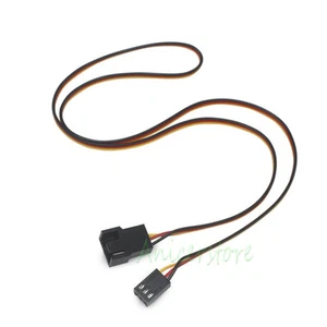 10pcs PC Cooling Fan 3 Pin to 3pin/4pin Connector Power Extension Cable 600mm - Picture 1 of 6