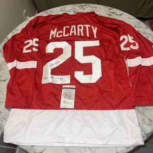 Darren McCarty Signed Autographed Red Jersey JSA COA Detroit Red Wings Legend XL - Picture 1 of 13