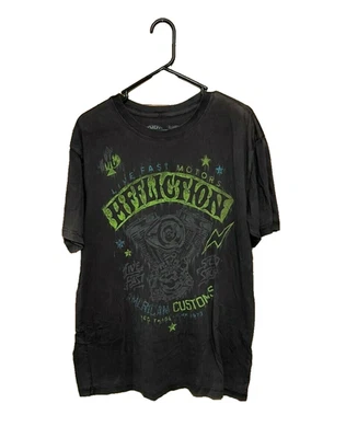 Camisa Affliction Para Hombres XL Gris Motociclista Y2K Live Fast Camiseta Manga Corta Foto 1 de 4