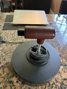 87-93 OEM Cadillac Allante Maroon leather wrapped shifter T knob  handle lever - Picture 1 of 4