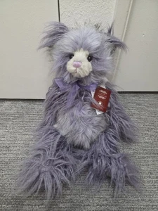 Charlie Bears 2019 Year Bear 19” Retired Plush Teddy Bear Purple Brand NWT RARE - Bild 1 von 8