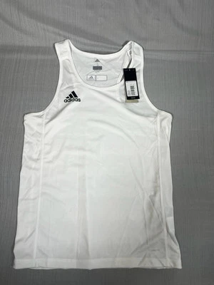 Adidas T19 Womens White Workout Fitness Breathable Tank Top Ladies Sz S NWT (A9) - Image 1 of 4