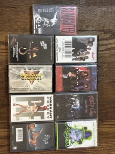 Lot of 9 Rock And Metal 80’s Cassette Tapes Motley Crue Slaughter Poison Warrant - Picture 1 of 10
