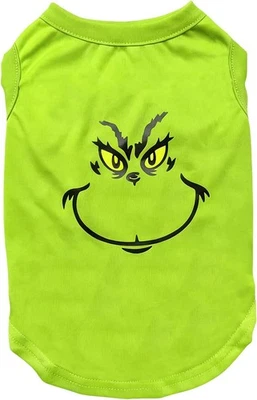 Camisa de Navidad para Perro Conjunto de Cachorro - Verde Estampado Ropa para Perrito Pijama para Perros - Xma Foto 1 de 4