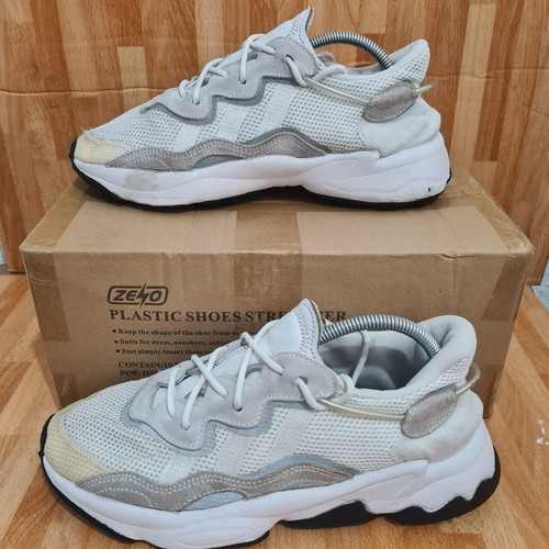Adidas Ozweego Taglia UK 9 EU 43 1 3 Bianco Scarpe Uomo Sneakers Usate