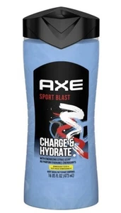 RAR! AXE Sports Blast 2-in-1 Körper- und Haarwaschmittel 16 flüssige Unzen sauber + fertig mit Sauerstoff - Bild 1 von 9