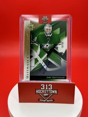 2024-25 Upper Deck Ultimate Collection GOLD Jake Oettinger Auto /35 - Image 1 of 2