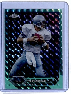 2023 Topps Compuesto Cromo Verde azulado Refractor Geométrico Troy Aikman 90/175 Dallas - Imagen 1 de 2