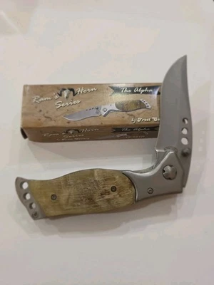 Navaja de bolsillo Frost Cutlery Rams Horn Series The Alpha Foto 1 de 4