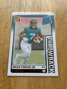 BRIAN THOMAS JR 2024 DONRUSS #7 THROWBACK RATED ROOKIE (RC) - JAGUARS - Picture 1 of 2