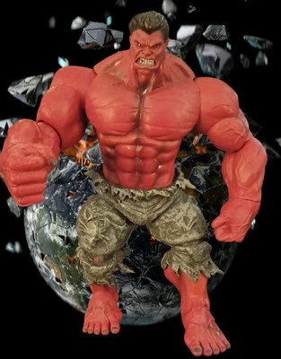 Marvel Red Hulk Deluxe 10"  Premium Action Figure Diamond Select Toys - Image 1 of 4