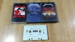 MetallicaCassetteLot,Kill em All,Master,Ride The Lightning(has tape),cases only! - Picture 1 of 2