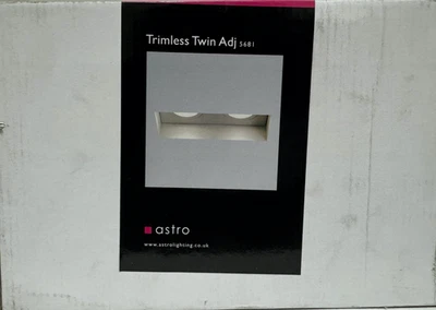 Brand New! Astro lightning Twin 5681 Adjustable Spot Blanc-Fast Post - Image 1 of 2