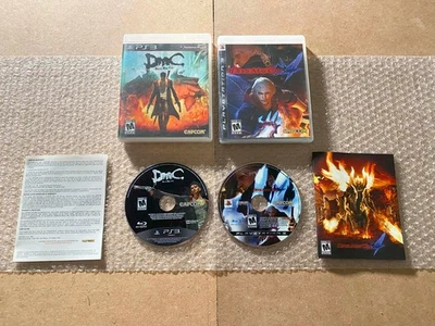 Devil May Cry 4 + DmC: Devil May Cry (PS3) - COMPLETE / CIB *TESTED - Image 1 of 4