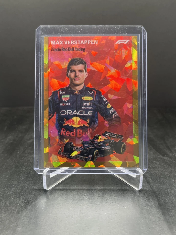 2024 Topps Chrome Sapphire F1 Max Verstappen Topps 1954 Gold 10/50 #1954-1 - Image 1 of 2